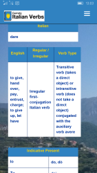 Cerreto Italian Verbs Screenshot